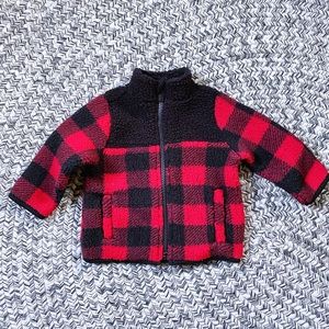 Buffalo Plaid Fleece Jacket